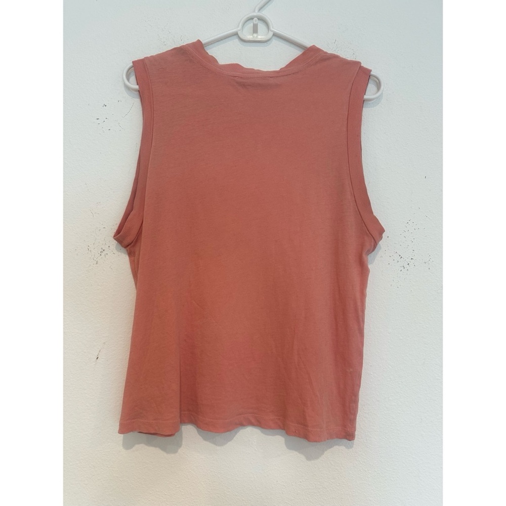 All saints large sleeveless tee peach